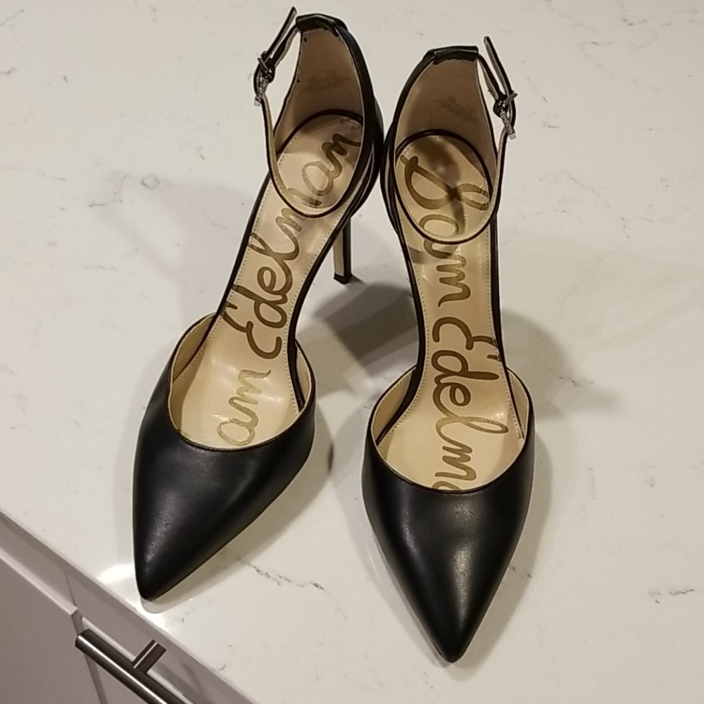 Sam Edelman Black Harlow Heels